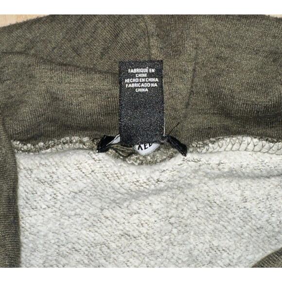 Forever 21 Men’s Green Cowl Neck Pullover Hoodie Sweatshirt Size M - Picture 4 of 6